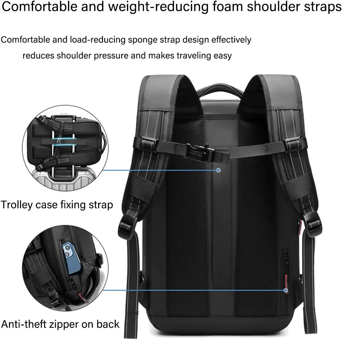 Space Vac Pro Backpack, Spacevac Pro 40L Vacuum Compression Travel Backpack with Pump for Airplane Carry on Size (Green, Prestige)
