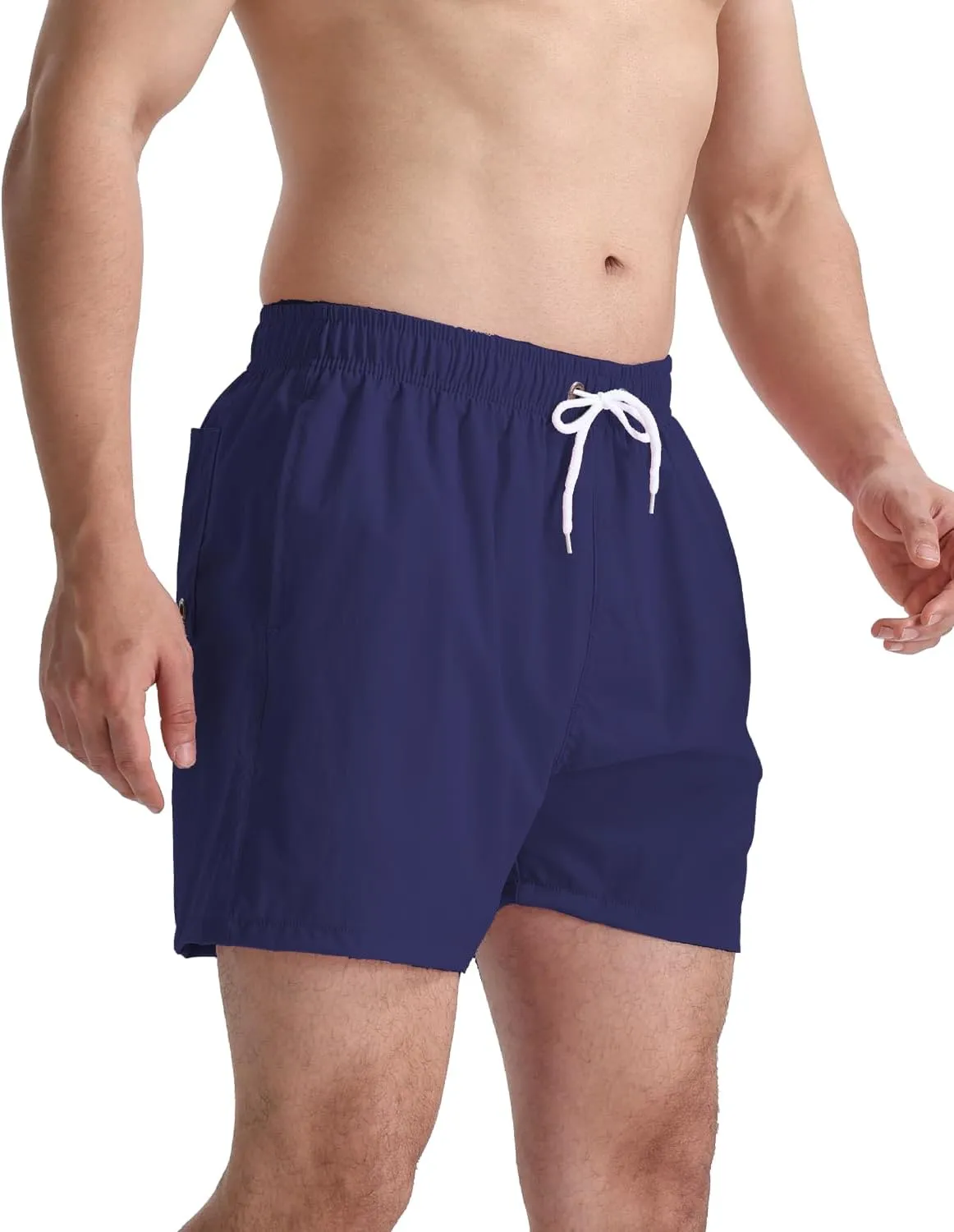 TUVEKE Men's Swim Trunks Quick Dry Bathing Suit for Men 5 Inch Inseam with Mesh Liner Mens Swimming Shorts Beach Shorts S-XXL
