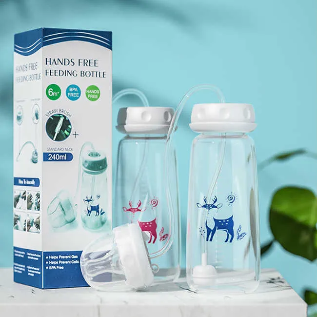 Unique Leak-Proof Baby Feeder Bottle With-زجاجة رضاعة فريدة