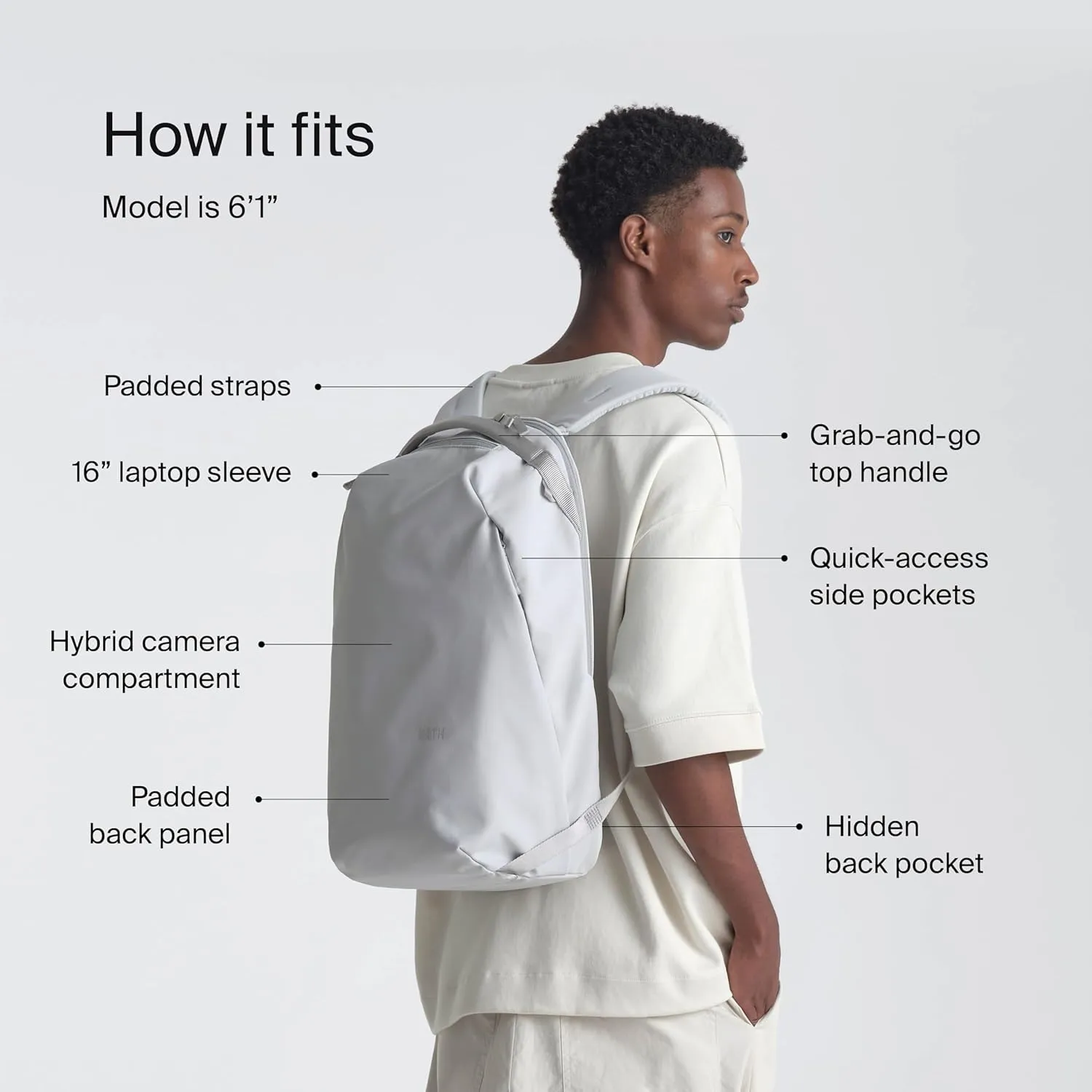 Urth Norite 24L Modular Camera Backpack  for DSLR, Lens, 15/16 Laptop, Weatherproof   Recycled