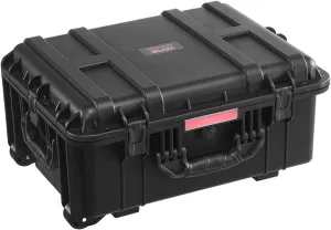 VEVOR Weatherproof Hard Case, Heavy Duty Protective Dry Box with Pre-Cut Foam, Wheels & Retractable Pull Handles for Travel, Hunt, Military, Tactical, IP67 Waterproof Case for Cameras(57x45x28)