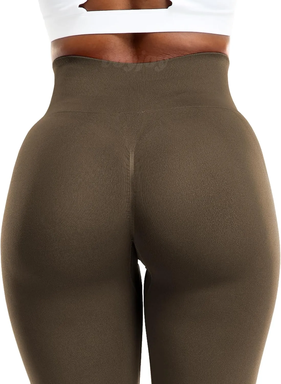 VOYJOY Athletic Workout Scrunch Leggings for Women High Waist Seamless Gym Pants Tummy Control Amplify Tights