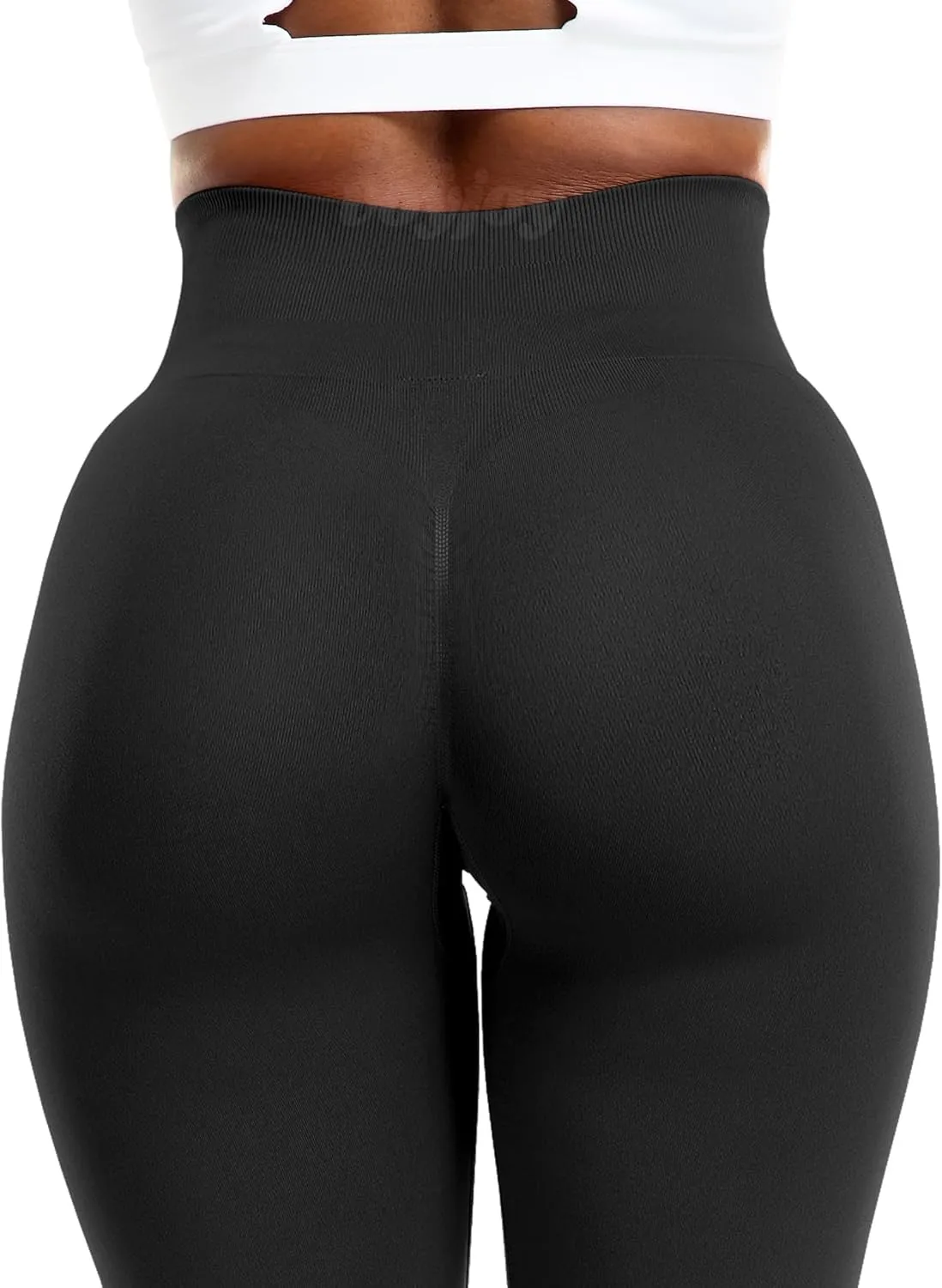 VOYJOY Athletic Workout Scrunch Leggings for Women High Waist Seamless Gym Pants Tummy Control Amplify Tights