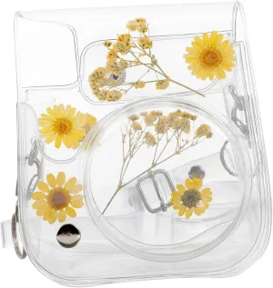 Weatherproof Instant Camera Bag for 11/9/8 Pvc Case Floral Design Mini Shoulder Bag