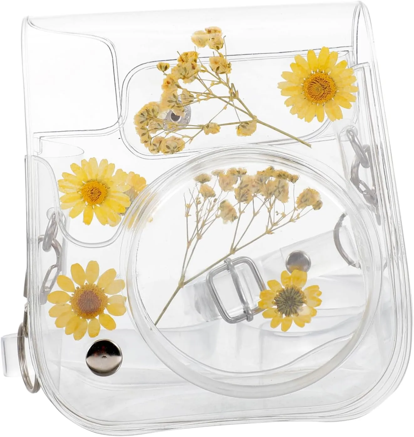 Weatherproof Instant Camera Bag for 11/9/8 Pvc Case Floral Design Mini Shoulder Bag