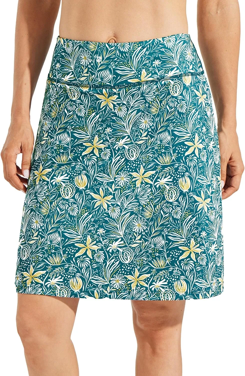 Willit Women's 20" Knee Length Skorts Skirts Golf Tennis Skirts Modest Athletic Casual Skorts with Pockets UV Protection