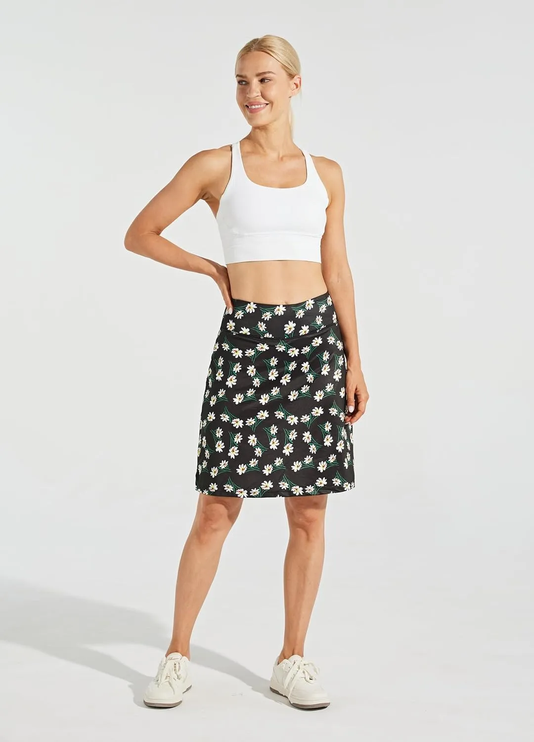 Willit Women's 20" Knee Length Skorts Skirts Golf Tennis Skirts Modest Athletic Casual Skorts with Pockets UV Protection