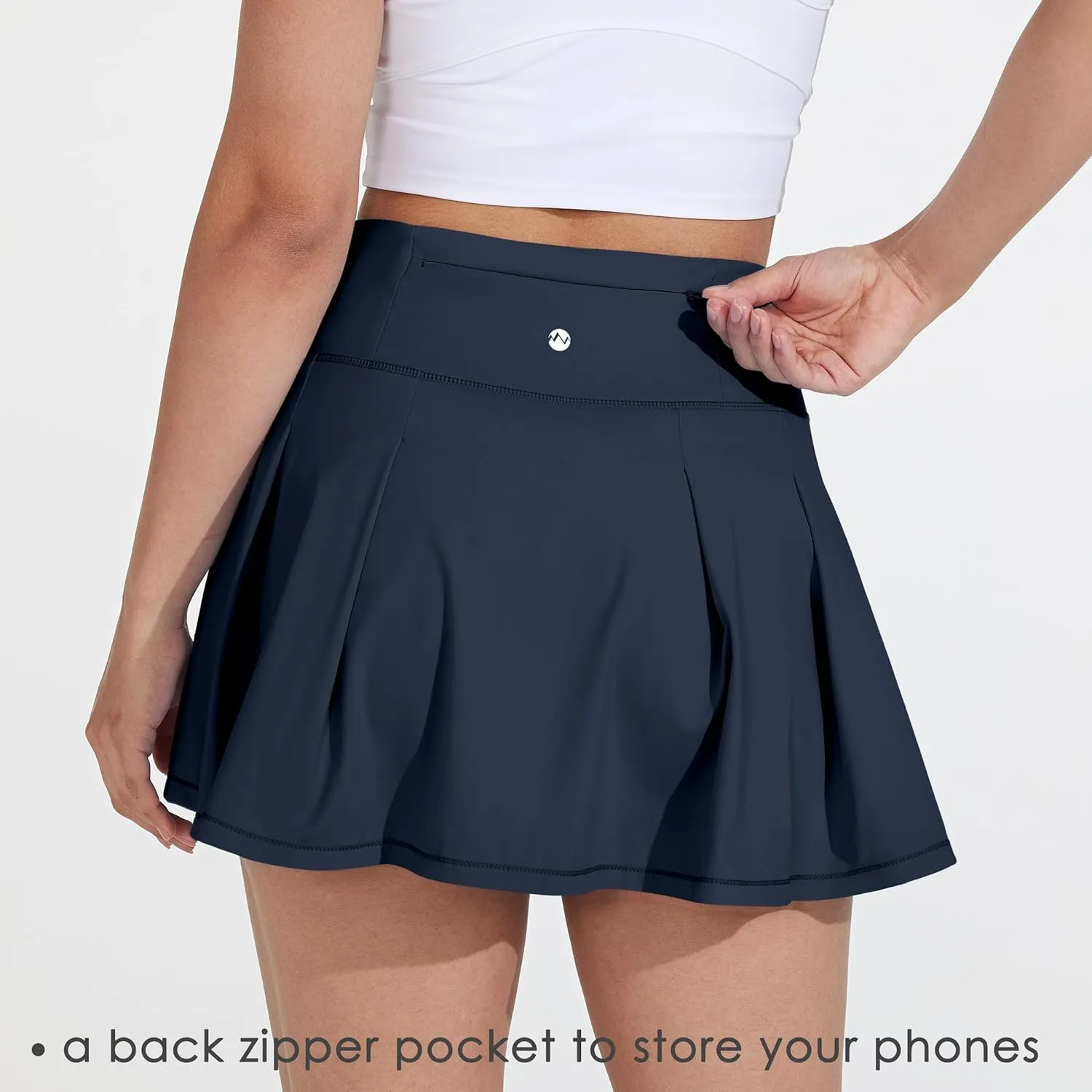Willit Women's Tennis Skirts High Waisted Athletic Running Skorts Skirts with Shorts Pockets 13"