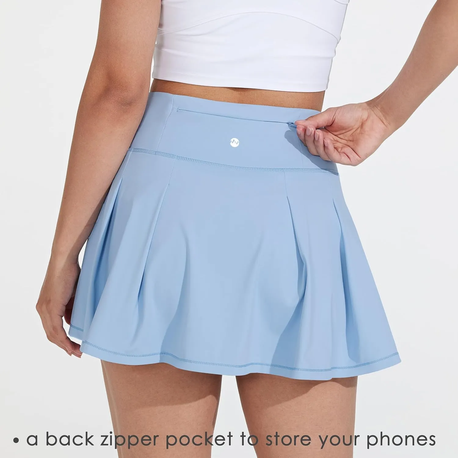 Willit Women's Tennis Skirts High Waisted Athletic Running Skorts Skirts with Shorts Pockets 13"