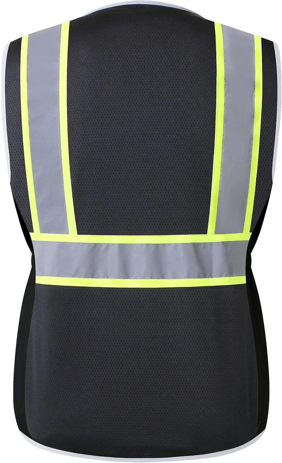 Women Safety Vest, Multi Pockets High Visibility Reflective Breathable Mesh Work Vest For Lady, Durable Zipper