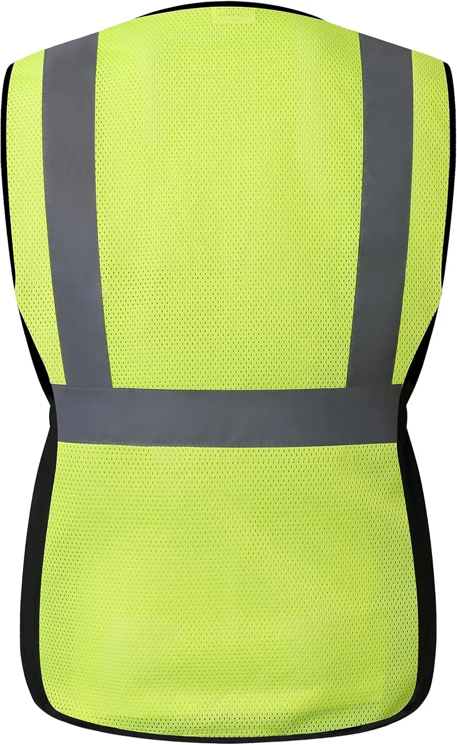 Women Safety Vest, Multi Pockets High Visibility Reflective Breathable Mesh Work Vest For Lady, Durable Zipper