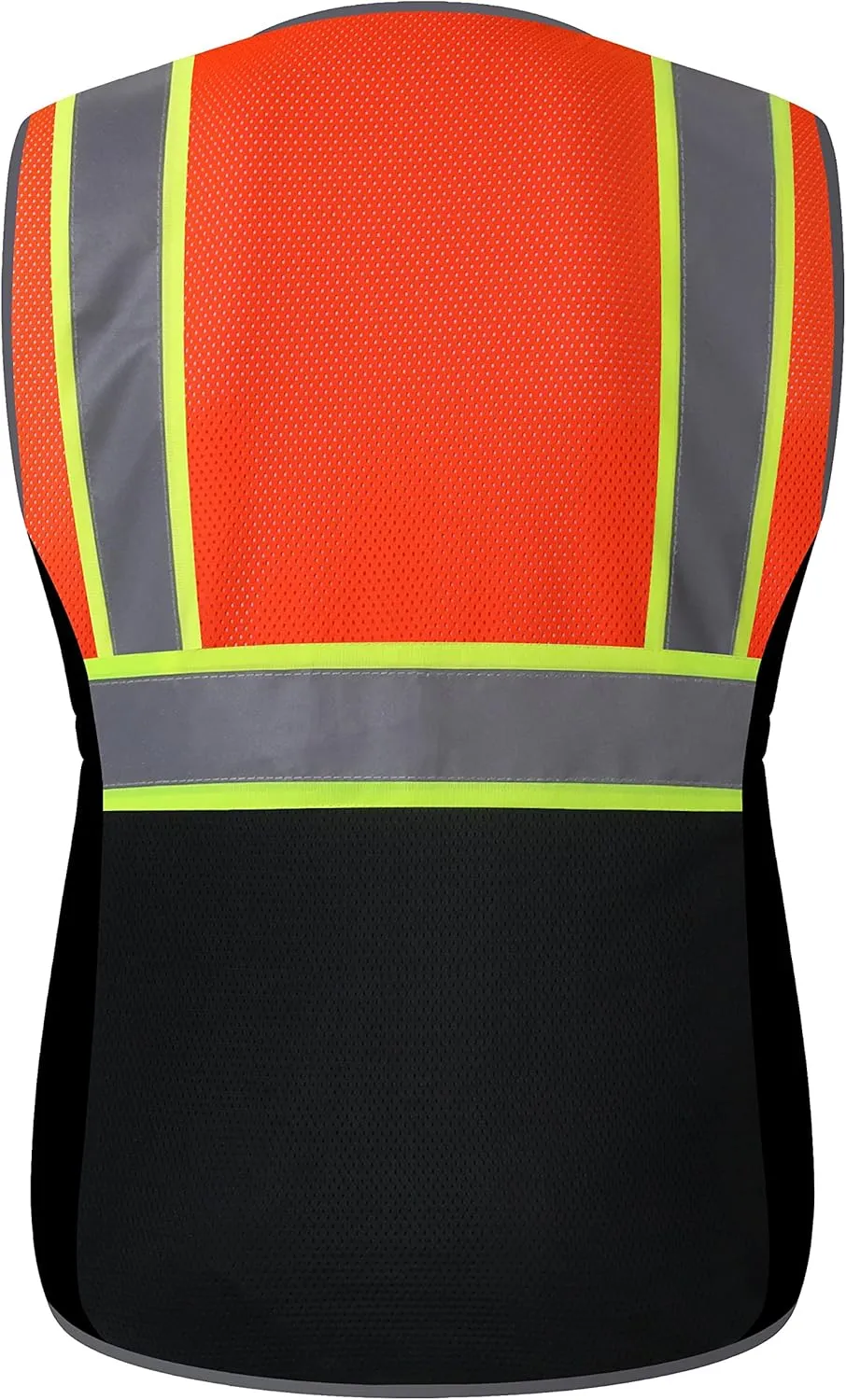 Women Safety Vest, Multi Pockets High Visibility Reflective Breathable Mesh Work Vest For Lady, Durable Zipper