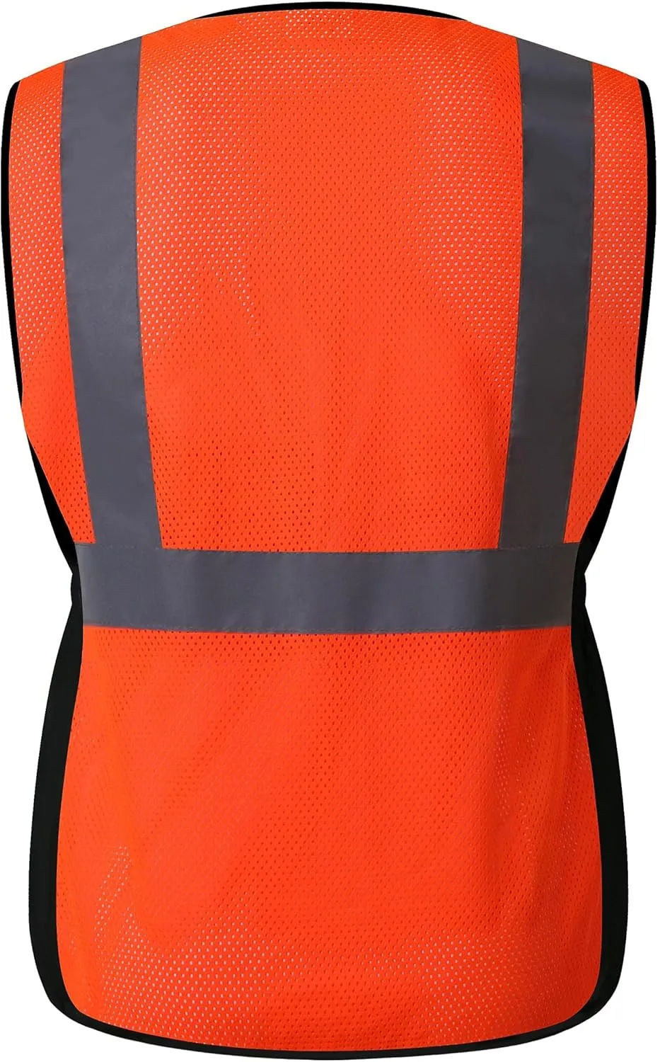 Women Safety Vest, Multi Pockets High Visibility Reflective Breathable Mesh Work Vest For Lady, Durable Zipper