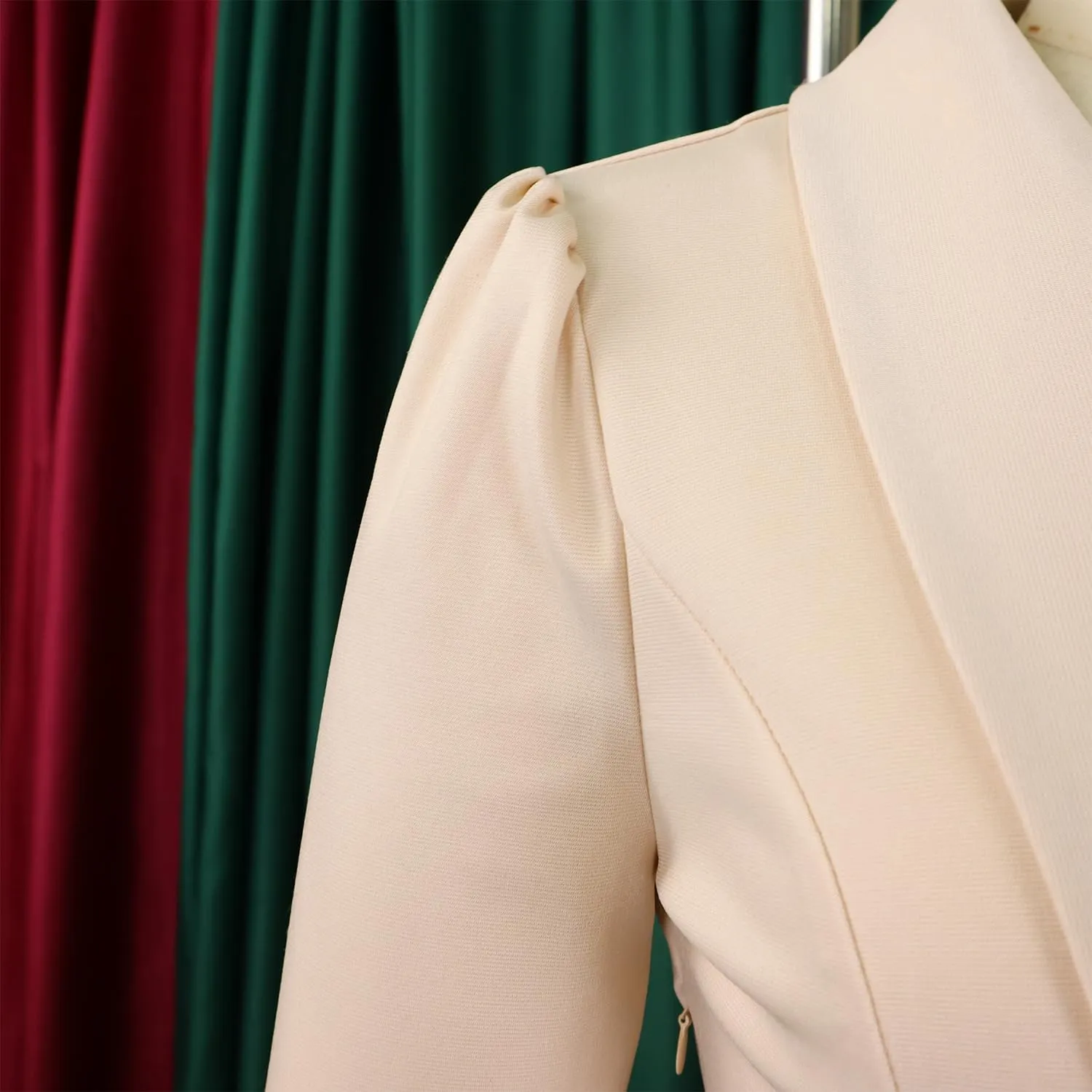 Women Suit Jacket 2 Piece Ruffle Blazer with Wide Leg Pants Suit Long Sleeve Business Casual Outfits