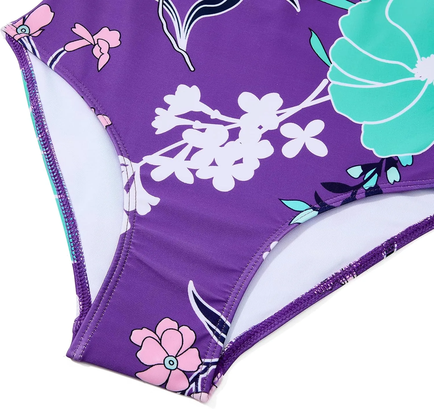 Zando Girls Swimsuit One Piece UPF 50 Cross Backless Swimsuit for Girls 8-14 Years Old